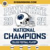 Penn State Nittany Lions 2024 National Champions SVG, Penn State Nittany Lions SVG, College Football Playoff SVG