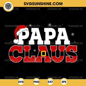 Papa Claus SVG, Dad Santa Claus SVG, Christmas SVG