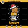 Chill Guy Pittsburgh Steelers Christmas SVG, Santa Chill Guy Football NFL SVG