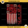 QR Code President Trump 45-47 PNG, American Flag Trump Dancing QR Code PNG