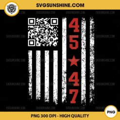 QR President Trump Dance Code PNG, Donald Trump 45-47 PNG