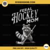 Raccoon Feral Hockey Mom PNG, Hockey Player Trash Panda PNG