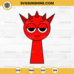 Red Raddy Incredibox Sprunki SVG, Raddy Red Sprunki Toys SVG