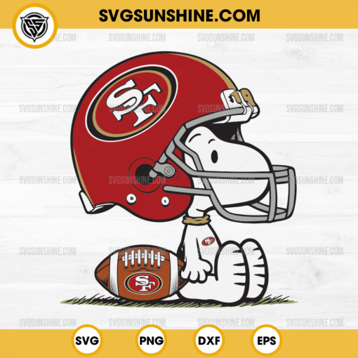 Snoopy San Francisco 49ers NFL SVG, Snoopy Football SVG