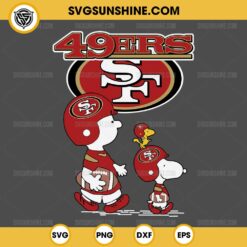 Charlie Brown Snoopy San Francisco 49ers NFL SVG