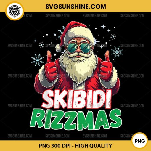 Santa Claus Skibidi Rizzmas PNG, Christmas Rizz Santa Claus PNG