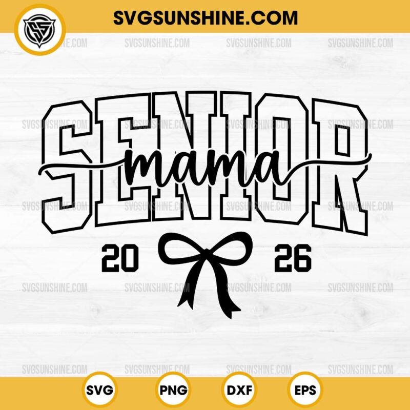Momma Pattern Svg Senior Mama 2026 SVG, Class of 2026 SVG, Senior Mom 2026 SVG