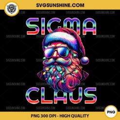 Sigma Claus PNG, Funny Santa Claus Christmas PNG