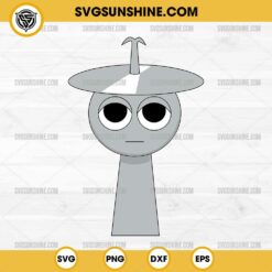 Silver Clukr Incredibox Sprunki SVG, Clukr Silver Sprunki Toys SVG