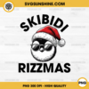 Skibidi Rizzmas PNG, Penguin Christmas PNG File Digital Download