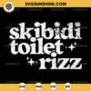 Skibidi Toilet Rizz SVG PNG File