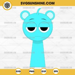 Sky Incredibox Sprunki SVG, Sky Blue Sprunki Toys SVG