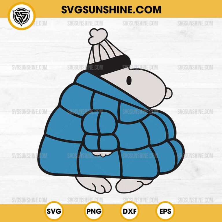 Snoopy Winter Puffer Jacket SVG, Snoopy Puffer Coat SVG