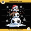 Soccer Snowman PNG, Soccer Christmas PNG File