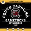 South Carolina Gamecocks Established 1801 SVG