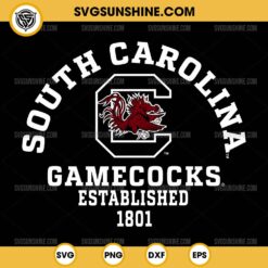 South Carolina Gamecocks Established 1801 SVG