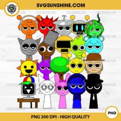 Sprunki Incredibox Characters PNG, Sprunki Toys Team PNG File