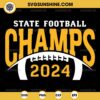 State Football Champs 2024 SVG, Football Playoff 2024 SVG