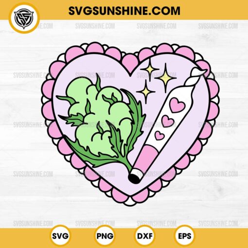 Stoner Heart SVG, Best Buds SVG, 420 Valentine's day SVG