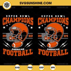 Super Bowl Champions 2023-2024 American Football SVG Bundle