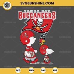 Charlie Brown Snoopy Tampa Bay Buccaneers NFL SVG