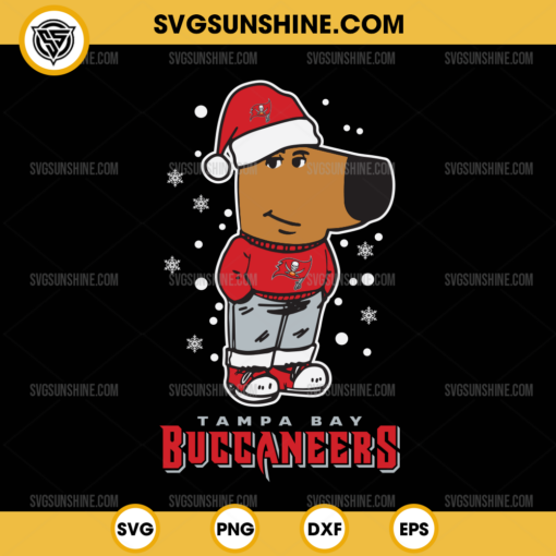 Chill Guy Tampa Bay Buccaneers Christmas SVG, Santa Chill Guy Football NFL SVG