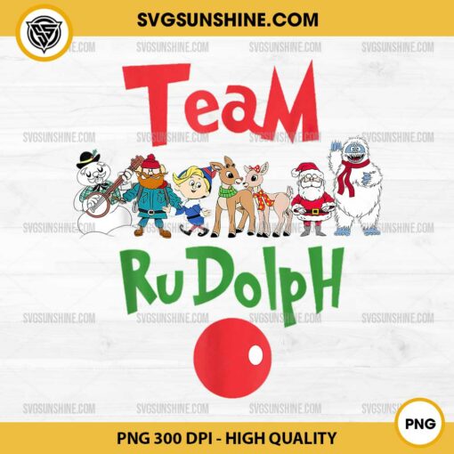 Team Rudolph the Red Nosed Reindeer PNG File