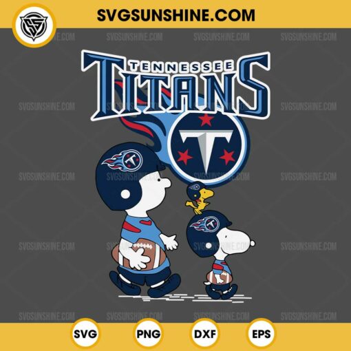 Charlie Brown Snoopy Tennessee Titans NFL SVG