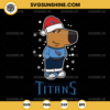 Chill Guy Tennessee Titans Christmas SVG, Santa Chill Guy Football NFL SVG