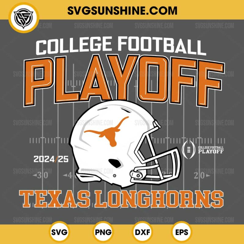 Texas Longhorns College Football Playoff 202425 SVG, Texas Longhorns