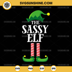 The Sassy Elf SVG, Christmas SVG, Elf SVG