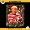 Trump Christmas Sweater for Cat Lovers PNG, Donald Trump And Cat Christmas PNG