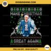 Trump Make Christmas Great Again Ugly Sweaters PNG, Funny Trump 45 47 Xmas PNG