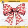 Valentine's day Heart Coquette Bow PNG, Valentine's Bow PNG