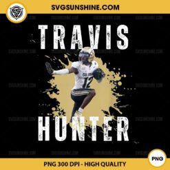 Vintage Travis Hunter PNG, Colorado Buffaloes Football Player PNG