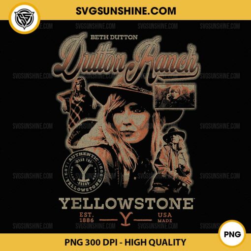 Vintage Yellowstone Beth Dutton PNG File