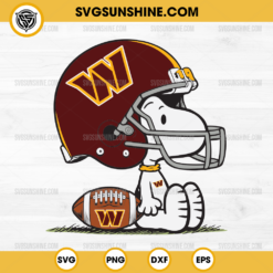 Snoopy Washington Commanders NFL SVG, Snoopy Football SVG