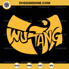 Wu Tang SVG, Wu Tang Rap Hip Hop SVG PNG File