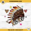 XOXO Native Headdress PNG, Hugs And Kisses PNG