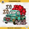 XOXO Yall Pickup Truck PNG, Love Truck PNG