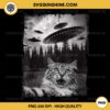 Cat Selfie With Ufo Alien PNG, Funny Cat Alien PNG