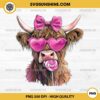 Highland Cow Happy Valentines Day PNG