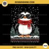 Funny Christmas Penguin With Sunglasses Ugly Christmas PNG