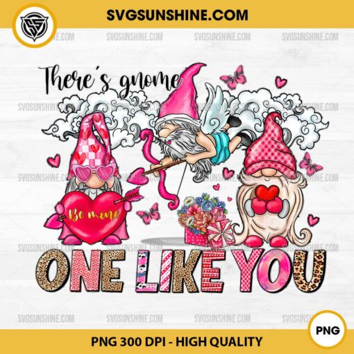 Theres Gnome One Like You With Cupid PNG, Gnome Valentine PNG