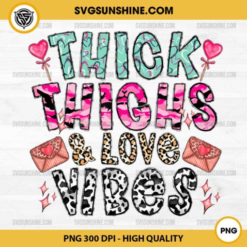 Thick Thighs And Love Vibes In Multi Animal PNG