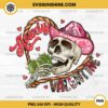 Howdy Valentine Skeleton With Cactus PNG, Skull Valentine PNG