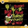 Grinch Rock Paper Scissors Throat Punch I Win Funny Christmas PNG