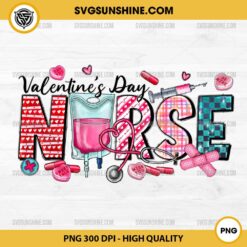 Valentine Day Nurse PNG Sublimation