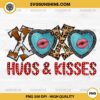 XOXO Hugs And Kisses In Cow PNG