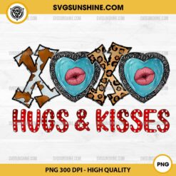 XOXO Hugs And Kisses In Cow PNG